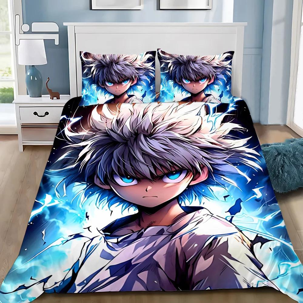 Comforter 3D Prints Hunter X Hunter Bedding Set Adult Boy Girl Bedroom Decoration Children Single Double Large Size