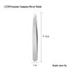 Rose Gold Slanted Stainless Steel Eyebrow Tweezers for Precise Plucking & Makeup Applications
