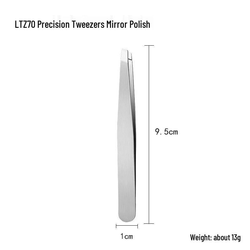 Rose Gold Slanted Stainless Steel Eyebrow Tweezers for Precise Plucking & Makeup Applications
