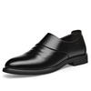Mote Casual Lær Herre Formelle Business Sko Elegante Dress Loafers Enkle Slip-on Flats Fritid Gå Kjøresko Mann Oxford Sko