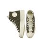 Converse 1970s Chuck Taylor All Star Casual Comfortable High Top Canvas Shoes Women sneaker White Olive-Green 571353C
