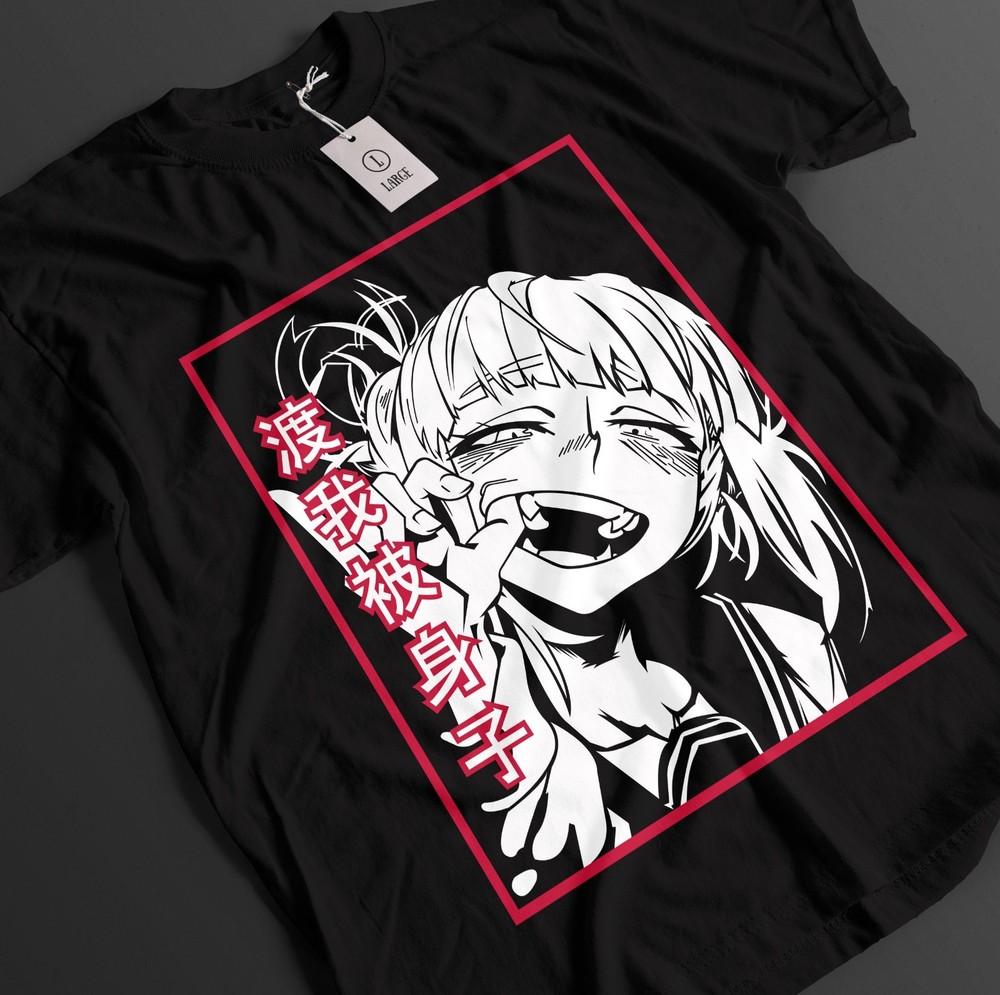 

My Hero Academia Shirt Himiko Toga Tshirt Deku Top Todoroki MHA Waifu Unisex Tee M