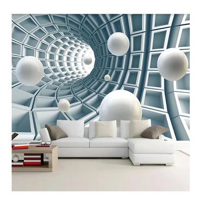 Wall Paper 3d Stereoscopic Circle Ball Abstract Space Mural Living Room Sofa Tv Background Modern Wallpaper