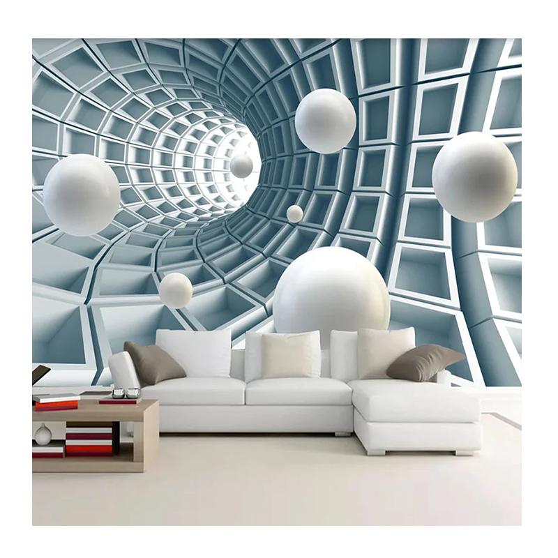 

Wall Paper 3d Stereoscopic Circle Ball Abstract Space Mural Living Room Sofa Tv Background Modern Wallpaper 200 cm(W) x 140 cm(H)