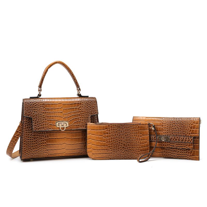 Women's bag new retro mother and child bag shoulder messenger bag women's handbag multi-piece set