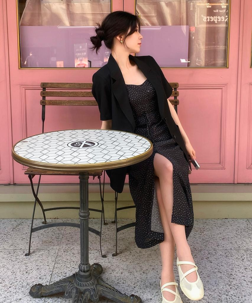 MIXXO Puff Sleeve Long Dress_Miwowg502G