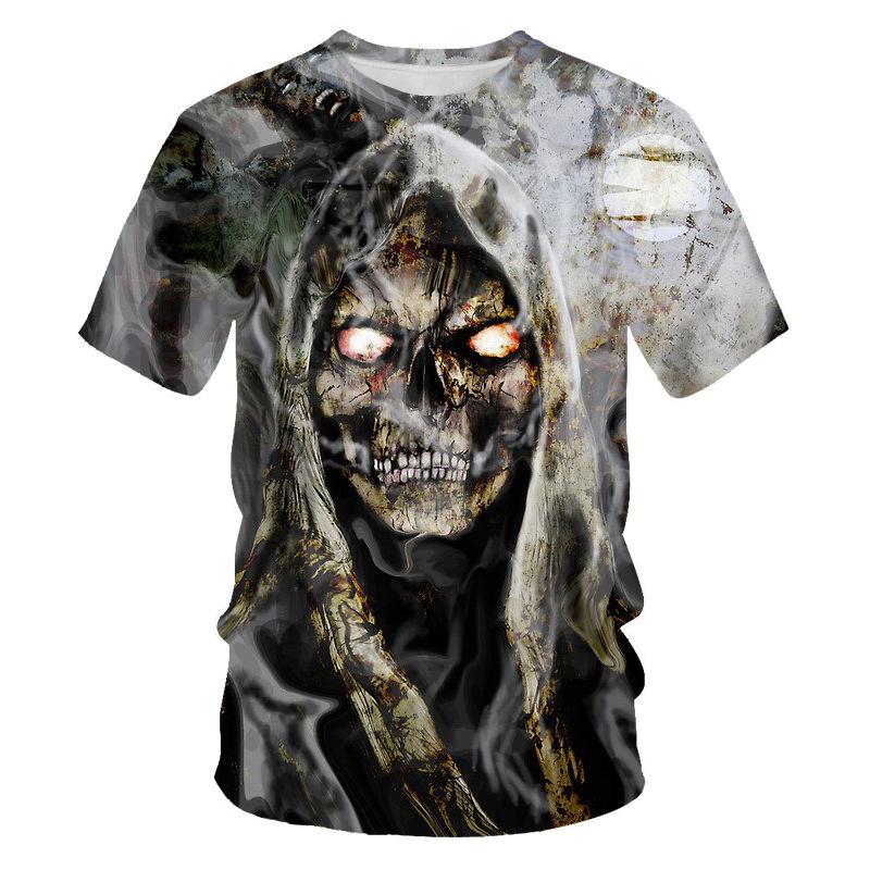 

Печать летних мужских футболок с круглым вырезом, повседневных футболок с коротким рукавом, модных тенденций уличной моды, мужских топов 6XL