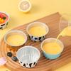 10 Pcs 50Ml Temperature Resistance Reusable Aluminum Foil Baking Cups With Lid Small Pudding Tart Tins Pastry Baking Tools Set