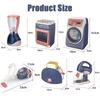 Non-Toxic Mini Household Appliances Kitchen Toys Pretend Play Set With Coffee Maker Blender Mixer And Toaster For Kids Children Gifts