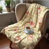 Layered Pink Gray Star Anime Cartoon Flannel Blanket Soft Warm Throw for Bedroom Sofa Car Kids Holiday Gift