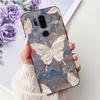 Para LG G7 ThinQ Funda Silicona Negra Gato Lindo Flores de Moda Trasera Pintada Genial Para LG G7ThinQ Funda de Teléfono LMG710EM