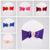 Polyester Bow Tie Chair Bandage High Elasticity Chair Sashes Band  Wedding Party