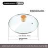 Universal Tempered Glass Pot Lid, Transparent, Heat Resistant, Fits 14-34cm Cookware