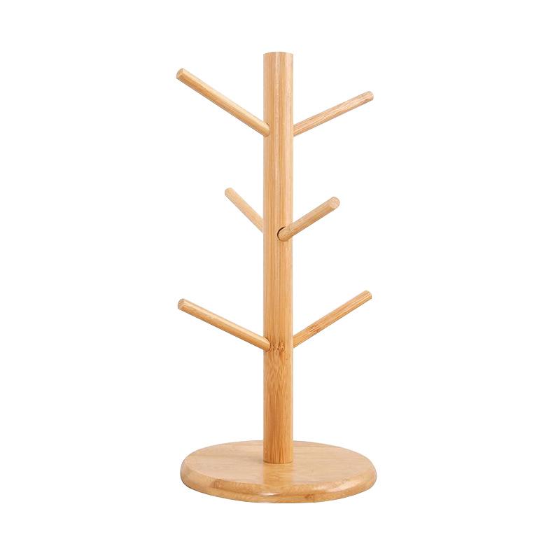 Multi-layer Bamboo Cup Storage & Drain Rack