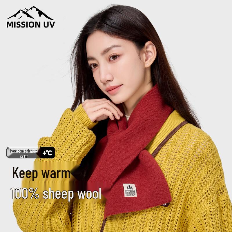 

MISSION UV Women s Pure Wool Neck Warmer Scarf