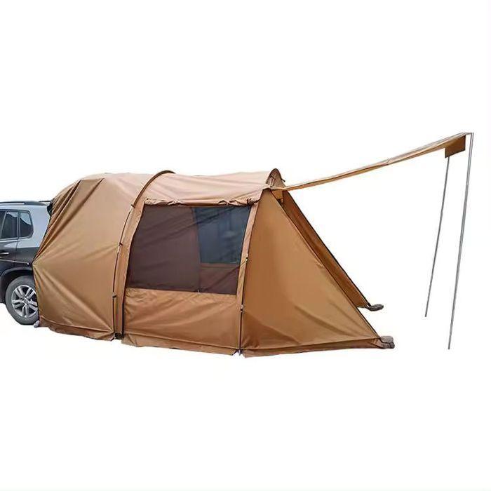 Tenda de carro traseira 5-6 pessoas GI69 Vanit tenda túnel tenda familiar impermeável 520 x 300 x 200 cm castanho