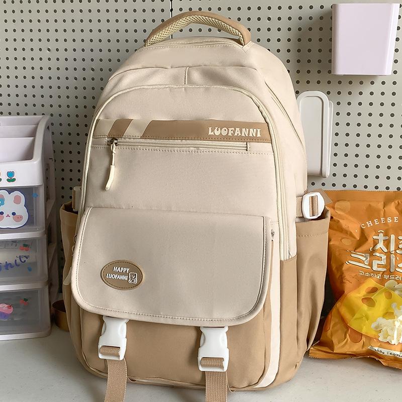 Children Elementary School Students Girls Junior High School Students High School Students Color Blocking Backpack College Students Backpack