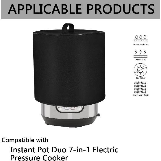 Dust Cover with 6 Quart Instant Pot, Heavy Duty Waterproof Dust Pressure Cooker Cover Case for Instant Pot Duo 7-in-1 6 Quart Electric Pressure