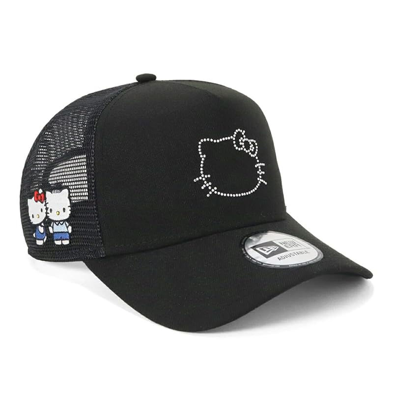 

[New Era] mesh cap 9FORTYA-Frame hello kitty collaboration black FREE 940AFTR KITTY RHINESTONE SP BLK