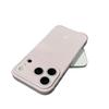 iPhone 14-17 Pro Max Solid Color Heart Window Soft Case