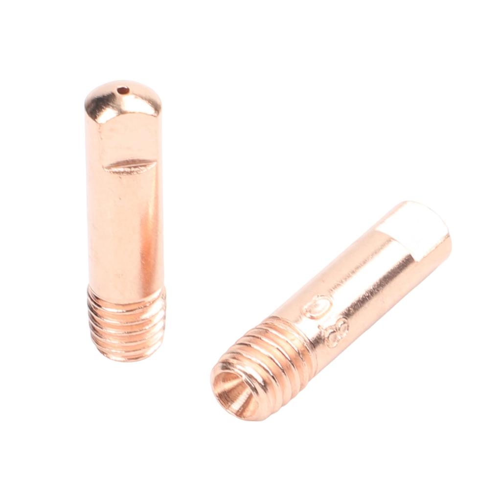 Gas Diffusers Flux Core Nozzle Kit 48 Pieces Nozzle Tips Kit Conductive Tips 0.030 Inch Contact Tips Standard Size