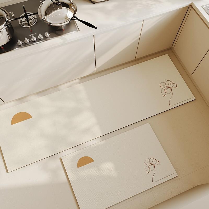 

Современный простой стиль Диатомовая грязь Кухонный коврик для пола Нескользящий Маслостойкий Впитывающий коврик Бытовой Не требующий стирки Стираемый Грязеотталкивающий Легкий в уходе Коврик для пола 40x60cm