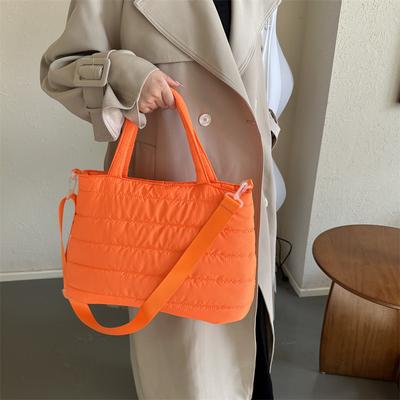 Korean Version Commuter Large-capacity Cotton Bag, New Portable Tote Bag, Fashionable Foreign Style Shoulder Messenger Bag