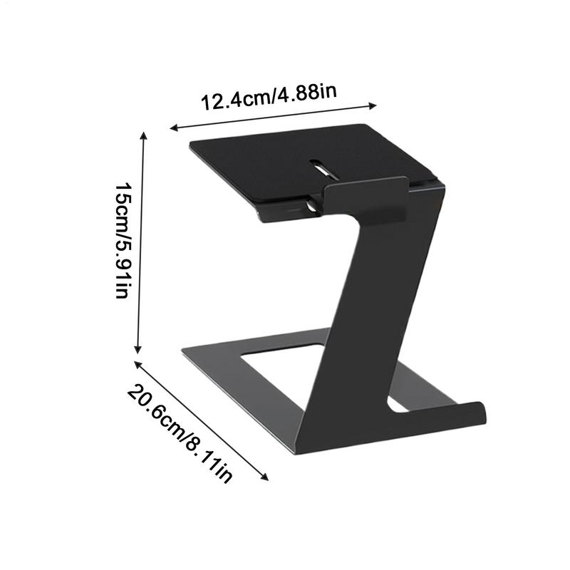Desktop Speaker Stand Incline Design Metal with Vibration Absorption Pad for Game Room Bookshelf Bedroom Office Living Room
