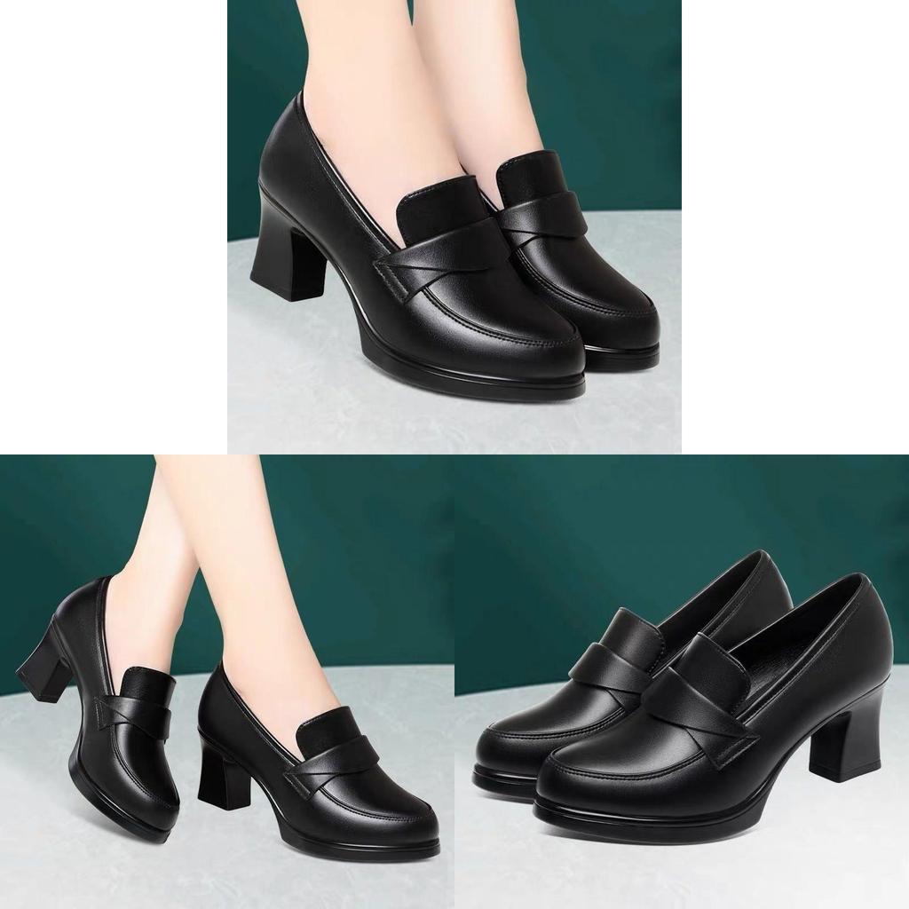 Elegant Spring Womens Loafers With Waterproof Pu Material For Office And Casual Wear