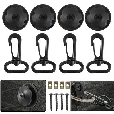 Car Trunk Hooks Organizer Back Rear Cargo Mounting Luggage Net Fixing Fastener Hook Car Modified with Screw Adhesive Tape Kit