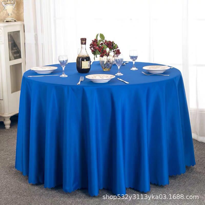 Circular Restaurant Tablecloths Hotel Banquet Tablecloths Suitable for Families Wedding Parties Easy To Maintain Heat-resistant