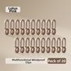 20pcs Multi-functional Clip Clothes Hanger Windproof Hanging Clips Clothesline Clips  Clothes Drying