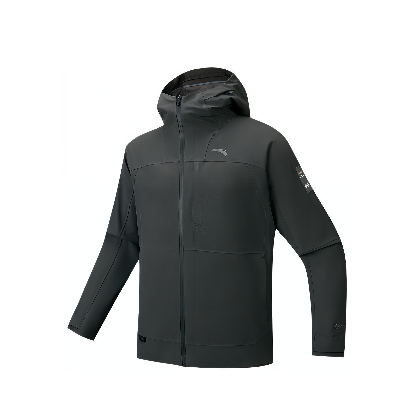 ANTA Variety Training Collection Windbreaker Jackets Men s Smoke Black Gray Hooded Moderate 152547608N-6 XL