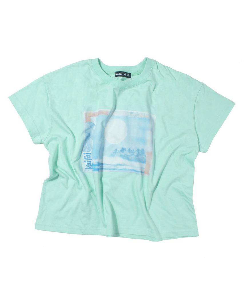 KAIFAI Fade Shore Short Sleeve T-Shirt (Mint) K26Qb238