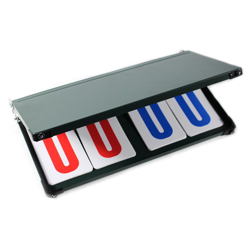 Scoreboard Score Keeper 4 Digital Portable Easy Flip Score Keeper for Basketball Tennis Table Tennis Soccer Volleyball