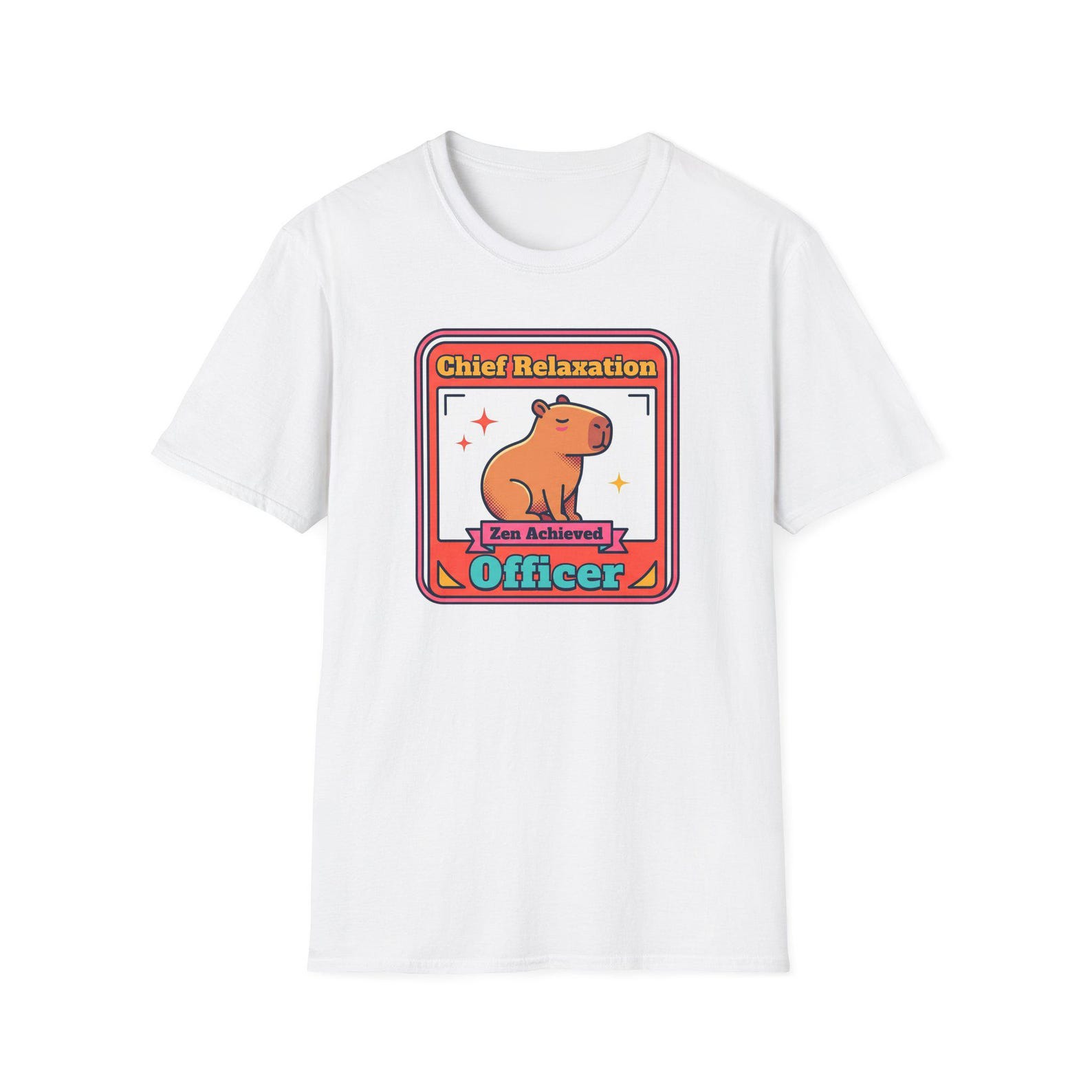 Chief Relaxation Officer Capybara T-Shirt | Funny Zen Animal Tee | Cute Capybara Gift | Humor Shirt 4XL