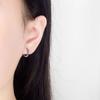 Hop Punk Hemp Rope Metal Korean Style Ear Buckle Women Hoop Earring Fashion Jewelry Pattern Earring