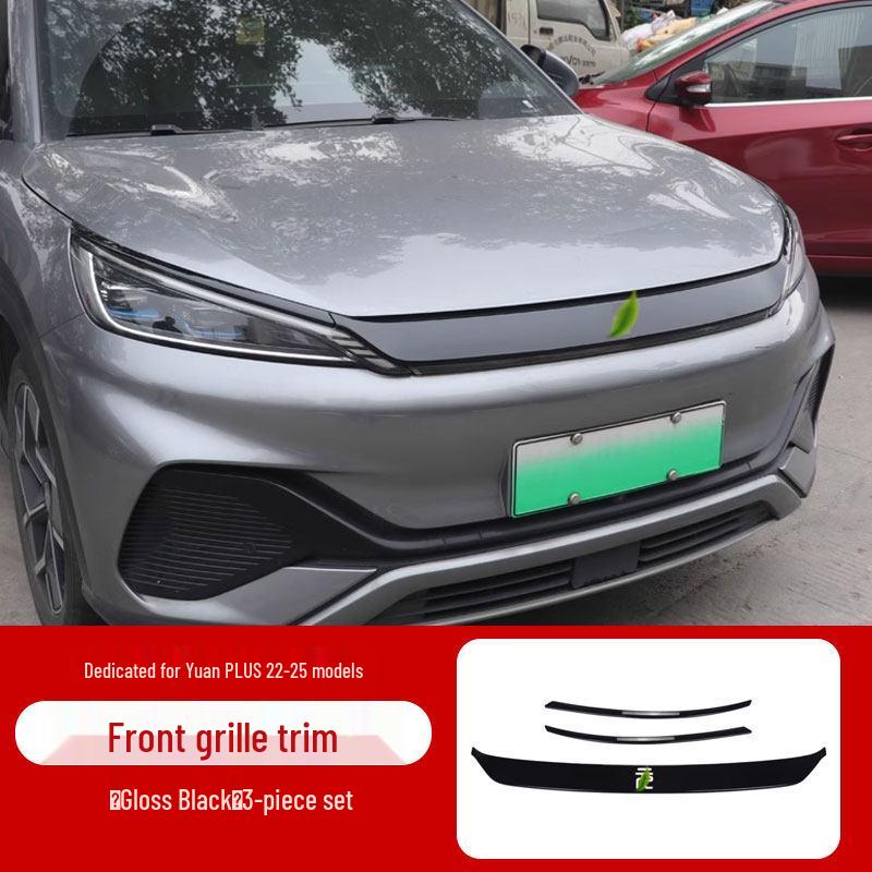 

Yuan PLUS Grille Trim & Headlight Eyebrow Blackout Kit - Black Warrior Style