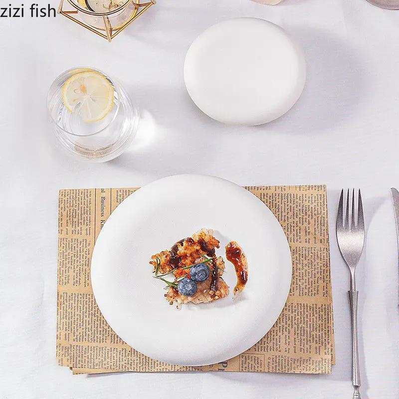 Keramik-Essteller, Restaurant, kreativer Kochteller, Steakteller, Snackteller, Dessertteller, Sushi-Teller, Haushaltsutensilien