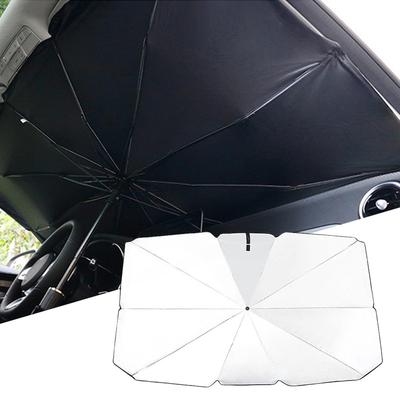 Car Windshield Sun Shade Automotive Interior Sun Protection Retractable Anti-UV Privacy Screen Heat Reduction for Driver Hot