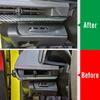 Auto Original Carbonfaser Scheinwerferblendenabdeckung für Corvette C8 Coupe Stingray Convertible 2020 2021 2022 2023 2024 Nur 2LT 3LT, Corvette HUD INFO
