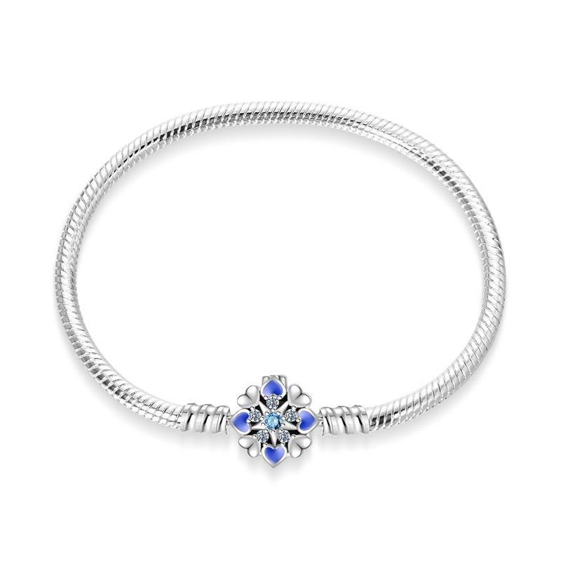Armband Silber 925 Original 17-20CM Stern Mond Sonne Schmetterling Zirkon Feine Armbänder Passend für DIY Charms Geburtstags Schmuck Souvenir Geschenk