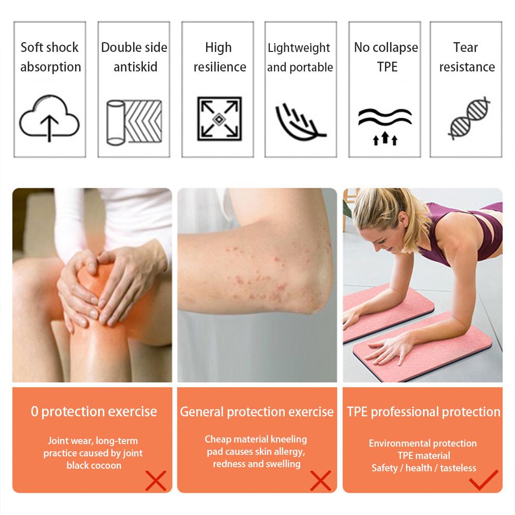 TPE Yoga Mat Non Slip Gymnastics Mat Training Mat Exercise Mat Lightweight Yoga Mat Sports Mat for