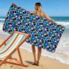Buntes Schädel-Fiesta-Print Strandtuch, schnell trocknend, geeignet für Reisen, Outdoor-Sportarten, Joggen, den Strand und Schwimmen, Geschenk