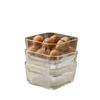 Ru Han Walnut & Glass Divided Snack Platter