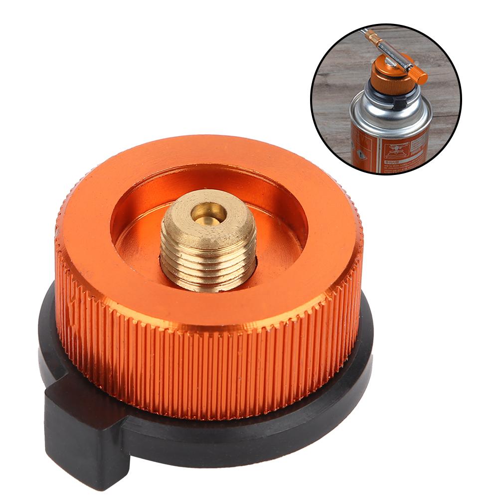 Outdoor Camping Stove Burner Connector Conversion Head Long Gas Tank Round AdapterAdapter