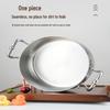 ZISIZ 316 Stainless Steel Hammered Hot Pot with Lid