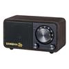 Sangean 50th Anniversary Wide FM Compatible FM Wood Compact Speaker WR-301 Radio/Bluetooth Speaker, Cabinet, Palm-Sized