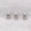 New S925 Sterling Silver Pin Buckle with Crushed Ice Jade Pendant