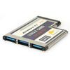 Super Speed 54mm Express Card to 3 Ports USB 3 Adapter Converter